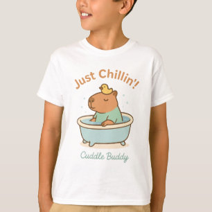 Bara Chillin - Cute Capybara i Bathtub roligt T Shirt