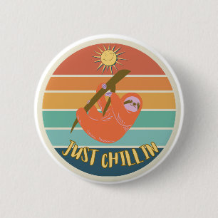 Bara Chillin Sloth Knapp