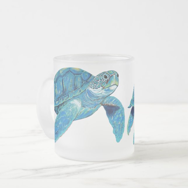 Bara Chillin'Frosted Glass Mugg 10 oz. (Framsida vänster)