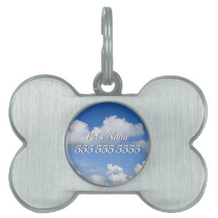 Bara Clouds Pet ID-tagg ID-bricka Husdjur