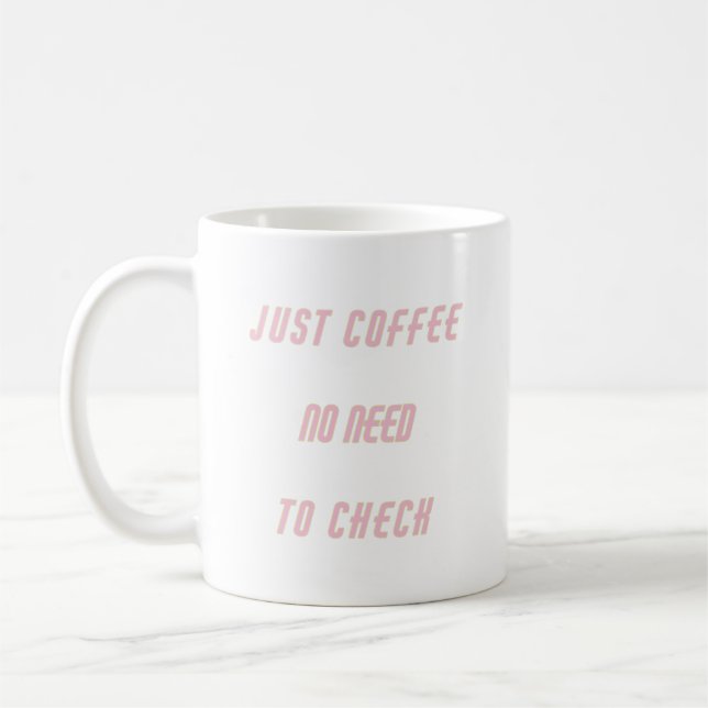 Bara Coffee Ro Guld Funny som säger Kaffemugg (Vänster)