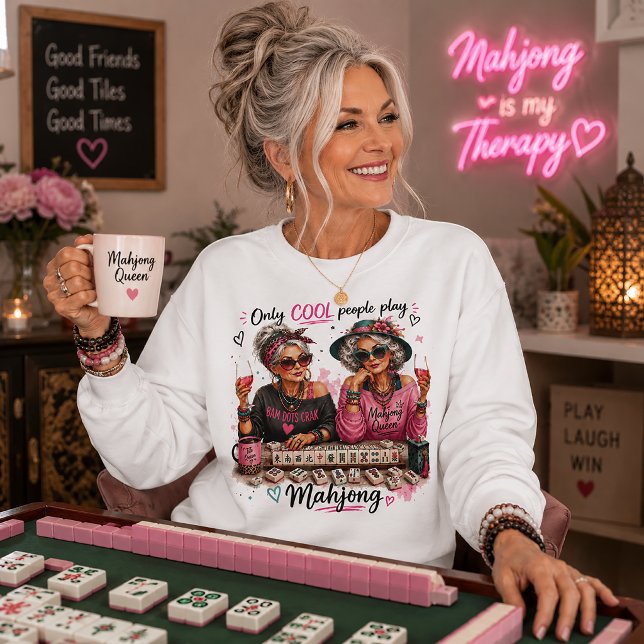 Bara coola människor spelar Mahjong T Shirt (Skapare uppladdad)