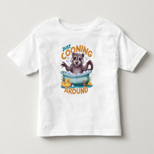Bara Cooning, Äventyr-tid för lek med rackoon Bath T Shirt