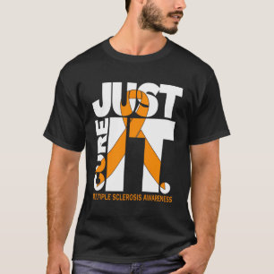 Bara Cure Många Sclerosis Shirts Ribbon Long Sl T Shirt