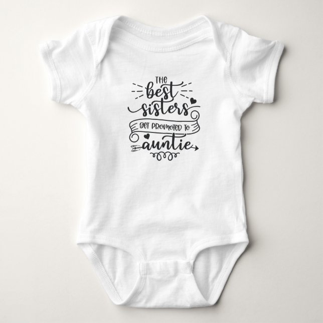 Bara De Bästa Systrar Befordras Till Faster T Shirt (Framsida)