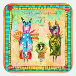 Bara de Höger - färgstarka klistermärken