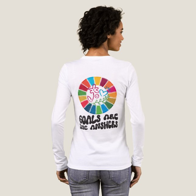 Bära den ändring du vill se globala mål 2030 t shirt (Hel baksida)