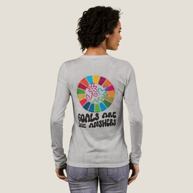 Bära den ändring du vill se globala mål 2030 t shirt (Hel baksida)