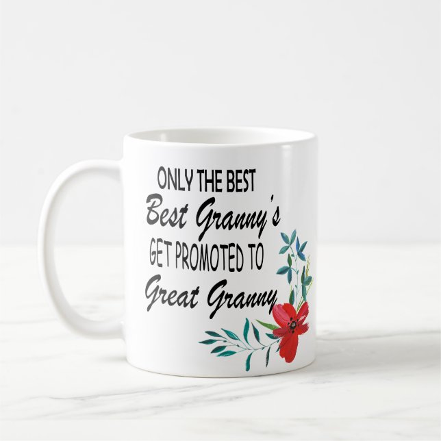  Bara den bästa farmorn befordras till underbar gr Kaffemugg (Vänster)