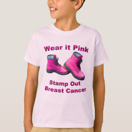 Bära Det Rosa Frimärke ut Bröstcancer Svettskjorta Tee Shirt