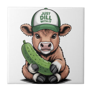 Bara Dill med det Ko PNG, Rolig Gurka Kakelplatta