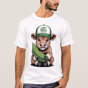 Bara Dill med det Ko PNG, Rolig Gurka T Shirt