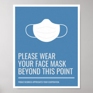 Bära din Ansikte-mask Poster