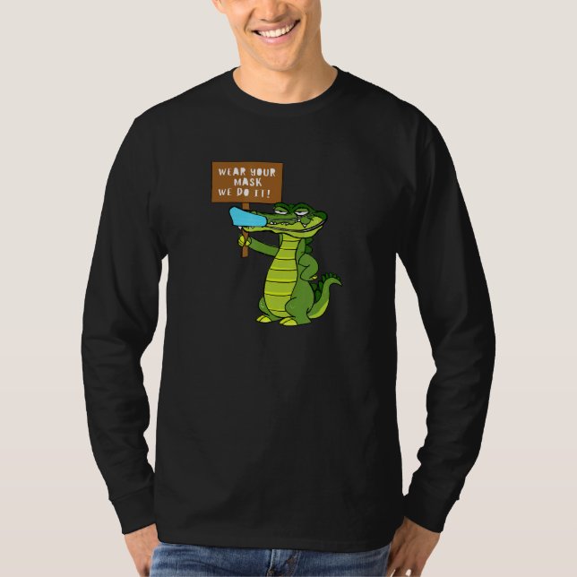 Bära din Ansikte-maskalligator T Shirt (Framsida)