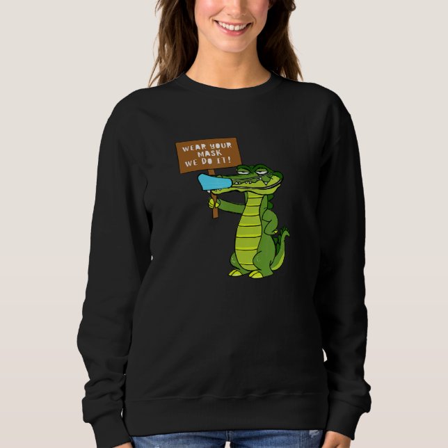 Bära din Ansikte-maskalligator T Shirt (Framsida)