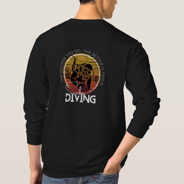 Bära din extrema hobby, Dyka T Shirt (Baksida)