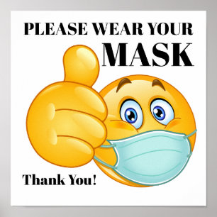 BÄRA DIN MASK POSTER