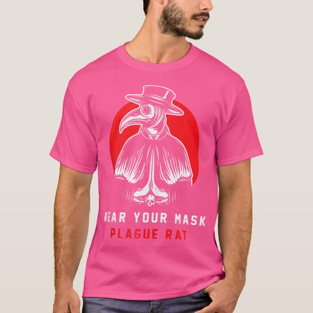 Bära dina Mask Plague Råtta Virus Spreader Plagues T Shirt (Framsida)