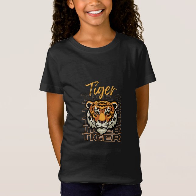 Bära ditt favoritdjur för vild, TIGER T Shirt (Framsida)