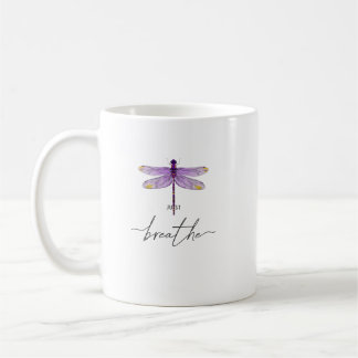 Bara Dragonfly Tattoodesign Dandelion Breathe Medi Kaffemugg