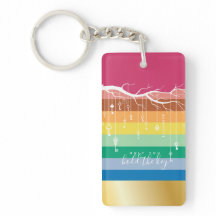 Bara du håller Nyckel Rainbow Gren skript & Guld