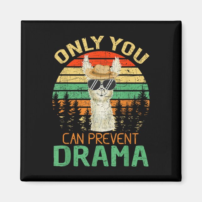 Bara du kan förhindra Drama Lama-camping  Magnet (Framsidan)