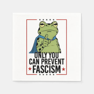 Bara du kan förhindra fascism Demokratisk USA-patr Pappersservett