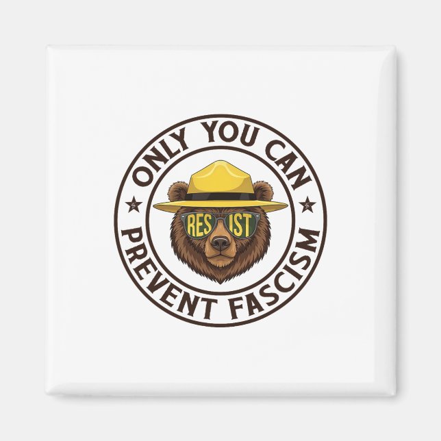 Bara du kan förhindra fascismen att hålla tillbaka magnet (Framsidan)