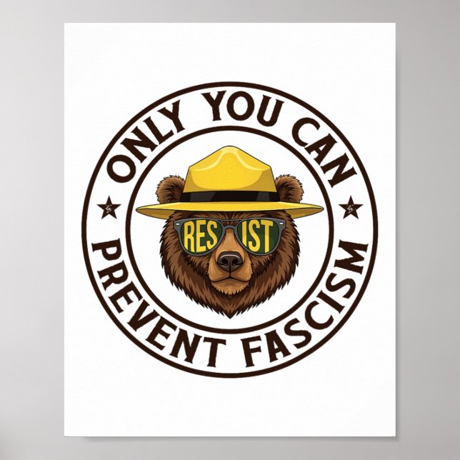 Bara du kan förhindra fascismen att hålla tillbaka poster (Framsidan)