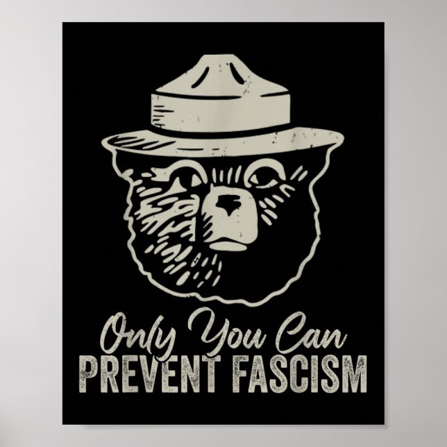Bara du kan förhindra fascismen att hålla tillbaka poster (Framsidan)
