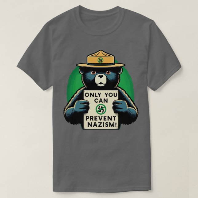 Bara du kan förhindra nazism t shirt (Design framsida)