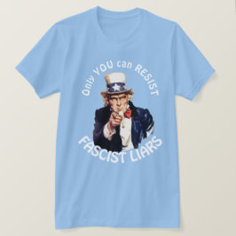 "Bara du kan motstå fascistiska lögnare" och farbr T Shirt