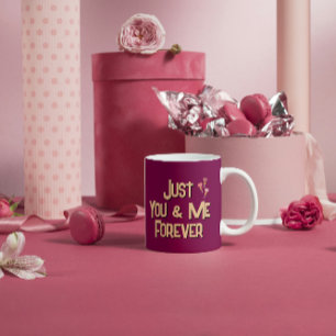 Bara du och jag för alltid kaffemugg