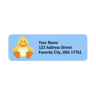 Bara Ducky-Adressetiketter Returadress Etikett