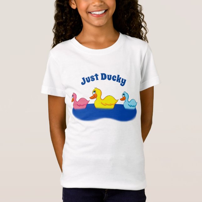 Bara Ducky Tre Anka Girls T-Shirt (Framsida)