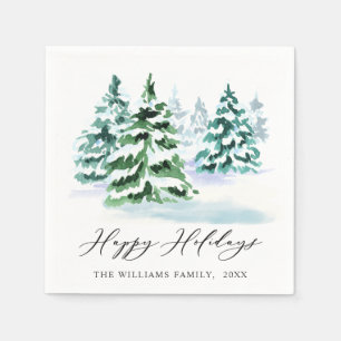 Bara Elegant Gräs Träd jul Helgdag Pappersservett