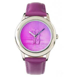 Bara Elegant Lila Ballet Shoes på Pointe Armbandsur