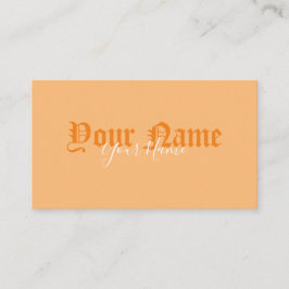 Bara elegant orange gammal brev visitkort