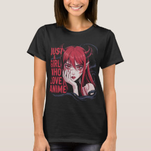 Bara En Anime Tjej Med Gotiska Demonvibbar T-Shirt