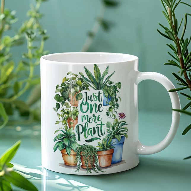 Bara en anläggning till Mugg (This funny, "Just one more plant" mug would make the perfect gift for the plant lover! )