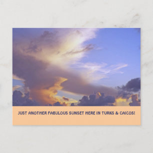 "BARA EN ANNAN FABULÖS SUNSET" (TURKS&CAICOS POSTC VYKORT