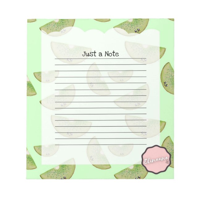 Bara en anteckning, Anpassadet Kiwi Anteckningsblock (Framsida)