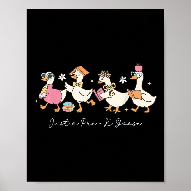 Bara en Back to school-lärarbarn från förk-gäss Poster (Framsidan)