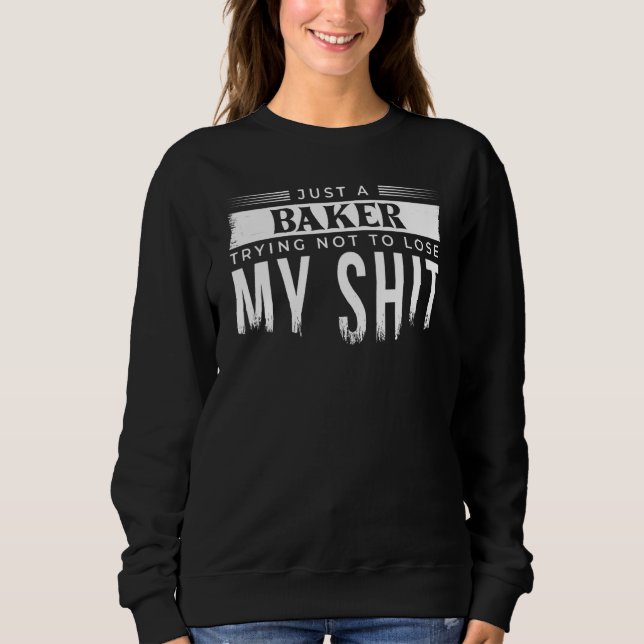 Bara en bageri försöker inte förlora min bak t shirt (Framsida)