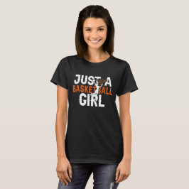 Bara en basketbollsflicka vit t shirt