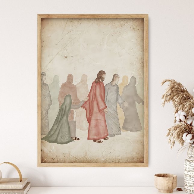 Bara en beröring av Jesus _Skripturväggkonst, Bibe Poster (Skapare uppladdad)