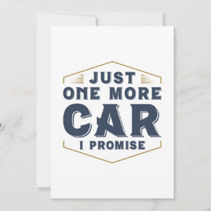 Bara en bil till tack kort