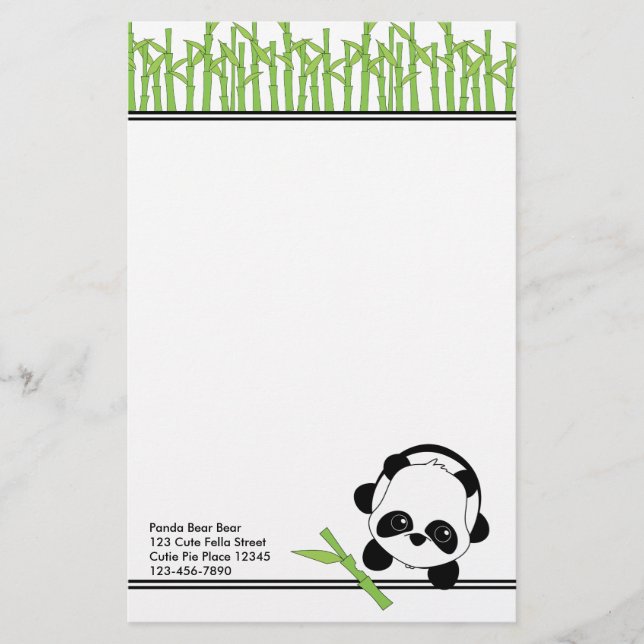 Bara en Bita Bamboo Brevpapper (Framsida)