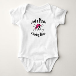 Bara en Booty för Pirat-chasing - färgfull Rosa Sk Tee Shirt