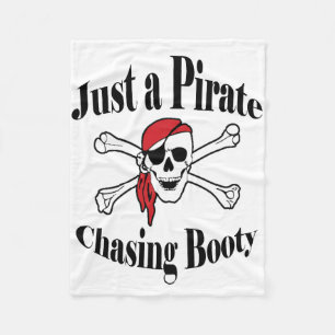 Bara en Booty för Pirat-chasing - färgfull skull Fleecefilt